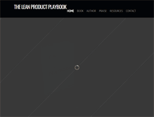 Tablet Screenshot of leanproductplaybook.com